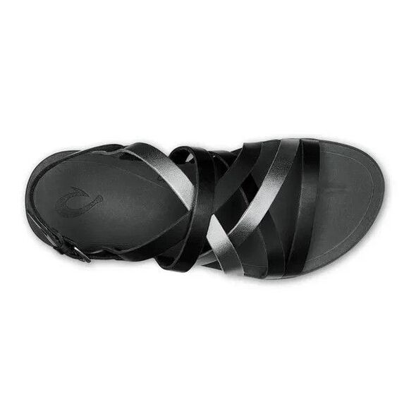 Women's OluKai Awe 'Awe Full Grain Leather Straps Hawaiian Sandals Size 8 - Picture 5 of 14